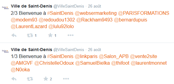 Saint-Denis cherche à interagir avec ses habitants sur son compte Twitter